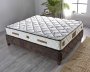 Čalouněná postel BAMBOO s matrací - hnědá