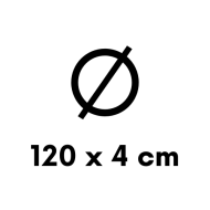Ø120 x 4 cm