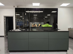 Ballerina Küchen - Kuchyňská sestava RESOPAL-PRO 31006 - černá super matná