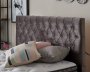 Čalouněná postel DELUXE s matrací - šedá