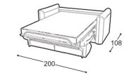 200 cm - lůžko