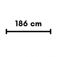 186 cm