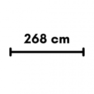 268 cm