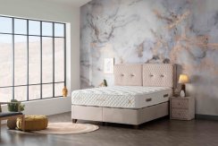 Upholstered Bed RELAX NEW with mattress - Beige
