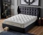 Čalouněná postel HYPNOS s matrací - antracit