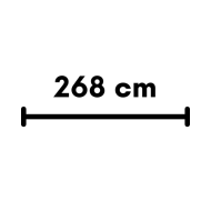 268 cm