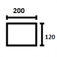 120 × 200 cm