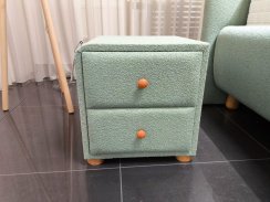 SERABED - Noční stolek SHINY NEW - světle zelená