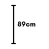 89 cm