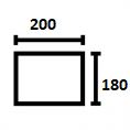 180 × 200 cm