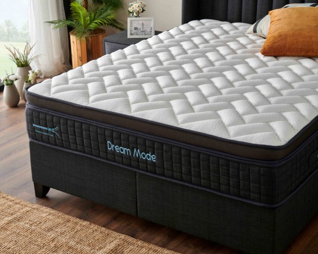 Čalouněná postel DREAM MODE s matrací - antracit