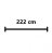 222 cm