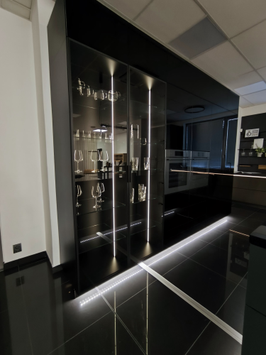 Ballerina Küchen - Kuchyňská sestava RESOPAL-PRO 31006 - černá super matná