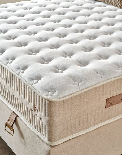 Čalouněná postel WIND s matrací - béžová - Rozměr: 90 × 200 cm