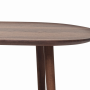 Konferenční stolek Malin s dřevěným podnožím