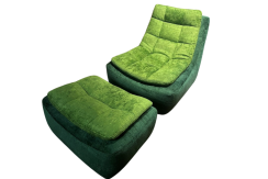 ATLAS - Křeslo CITY s taburetem