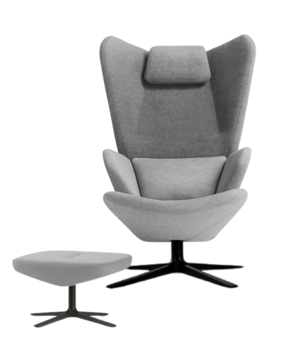 PROSTORIA Křeslo TRIFIDAE s taburetem