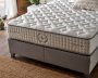 Čalouněná postel SHINY s matrací - šedá