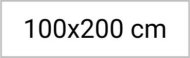 100 × 200 cm