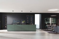 Ballerina Küchen - Kuchyňská sestava RESOPAL-PRO 31006 - černá super matná