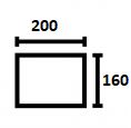 160 × 200 cm
