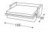 186 cm - sofa bed