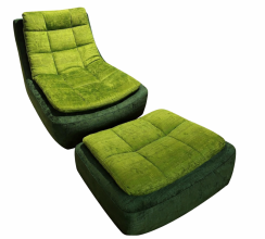 ATLAS - Křeslo CITY s taburetem