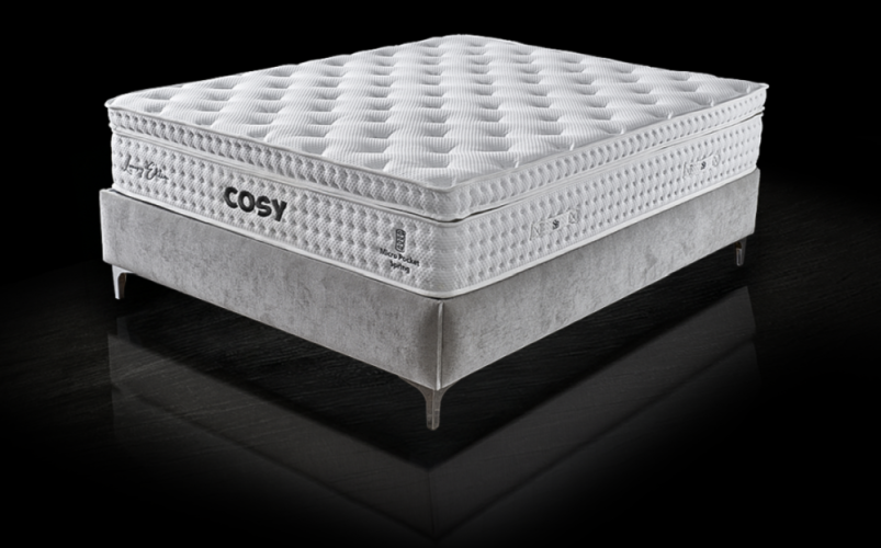 Čalouněná postel COSY s matrací - béžová
