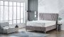 Čalouněná postel ELEGANCE NEW s matrací - světle šedá