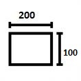 100 × 200 cm