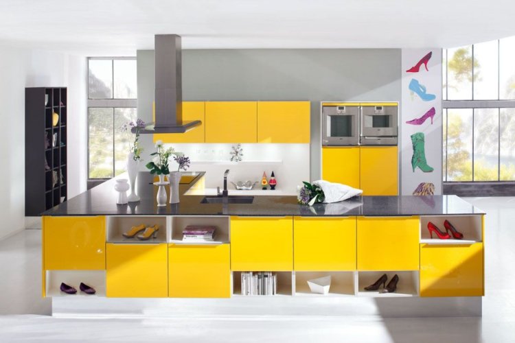 Ballerina Küchen - Kuchyňská sestava OPAL-H 5699 - žlutá