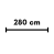 280 cm