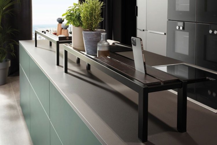 Ballerina Küchen - Kuchyňská sestava RESOPAL-PRO 31006 - černá super matná