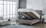 Čalouněná postel ELEGANCE NEW s matrací - světle šedá