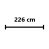 226 cm
