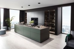 Ballerina Küchen - Kuchyňská sestava RESOPAL-PRO 31006 - černá super matná