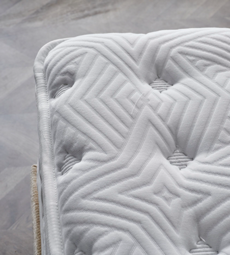 Čalouněná postel MASTER NEW s matrací - béžová - Rozměr: 150 × 200 cm