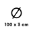 Ø100 x 3 cm
