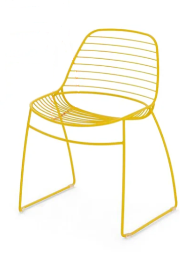 DONAR - Židle Clip - žlutá