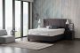 Upholstered bed ELEGANCE NEW with mattress - black