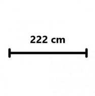 222 cm