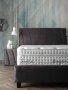 Upholstered bed ELEGANCE NEW with mattress - black