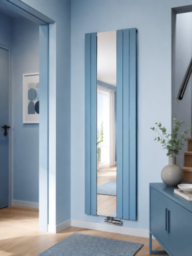 Designový radiátor Stripe Mirror | Topení se zrcadlem